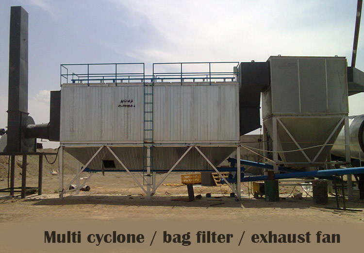 Multi cyclone / bag filter / exhaust fan