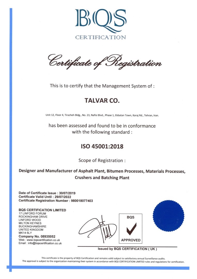 talvar-ISO-45001-2018